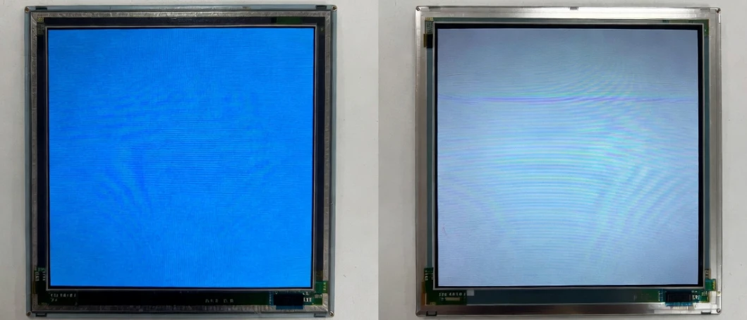 Native stretched bar LCD panel vs cut panel comparison, illustrating 1920x158 resolution datasheet verification and industrial fabrication differences Native stretched bar LCD panel vs cut panel comparison, illustrating 1920x158 resolution datasheet verification and industrial fabrication differences