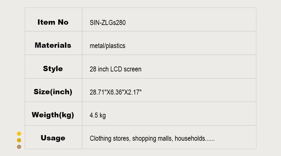 28 Inch LCD Bar Display Double Face Screen Manufacturer